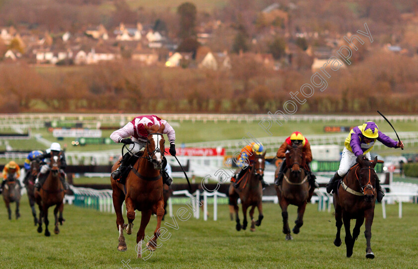 Momella-0002 
 MOMELLA (left, Harry Skelton) beats RIVER ARROW (right) in The OLBG Mares Handicap Hurdle Cheltenham 16 Dec 2017 - Pic Steven Cargill / Racingfotos.com