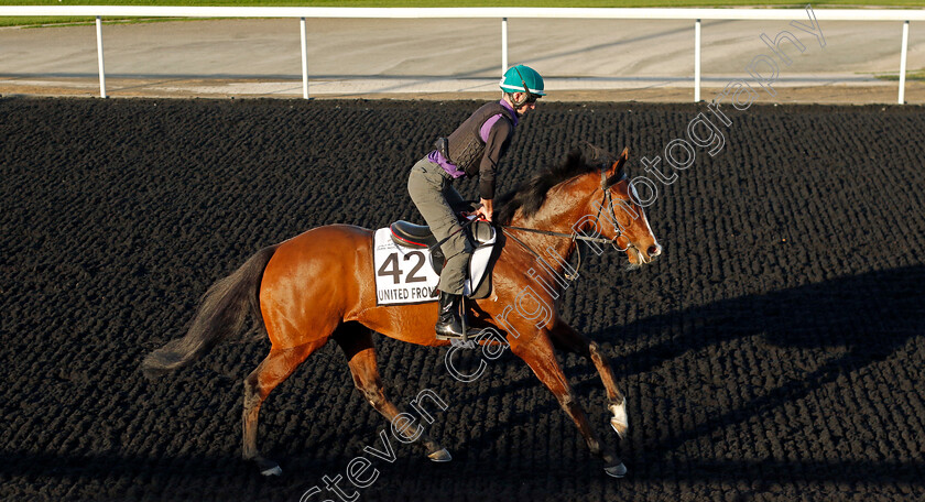 United-Front-0001 
 UNITED FRONT training at the Dubai World Cup Carnival
Meydan 5 Jan 2023 - Pic Steven Cargill / Racingfotos.com