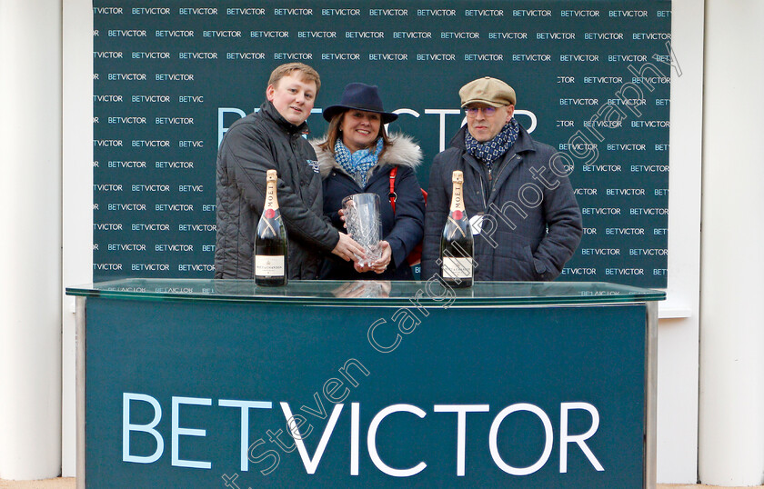 Cogry-0011 
 Presentation for The BetVictor Handicap Chase won by COGRY
Cheltenham 13 Dec 2019 - Pic Steven Cargill / Racingfotos.com