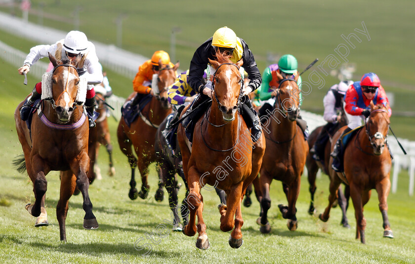 Just-That-Lord-0004 
 JUST THAT LORD (centre, Luke Morris) beats DARK SHOT (left) in The Investec Asset Finance Handicap
Epsom 24 Apr 2019 - Pic Steven Cargill / Racingfotos.com