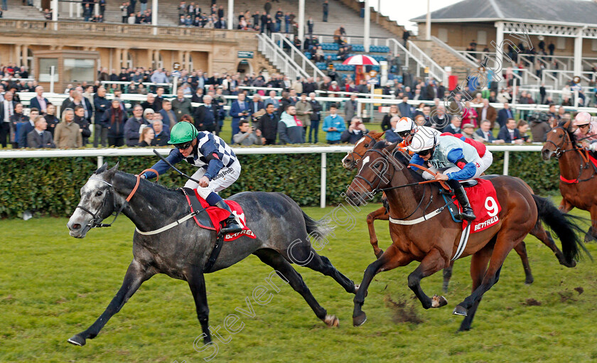 Saunter-0002 
 SAUNTER (Jim Crowley) beats CHELSEA LAD (right) in The Betfred November Handicap Doncaster 11 Nov 2017 - Pic Steven Cargill / Racingfotos.com