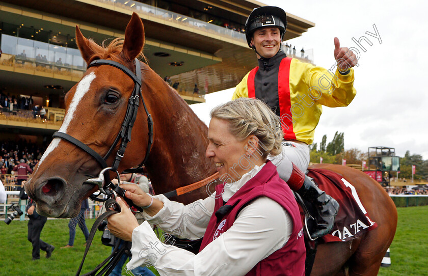 Torquator-Tasso-0027 
 TORQUATOR TASSO (Rene Piechulek) after The Qatar Prix de l'Arc de Triomphe
Longchamp 3 Oct 2021 - Pic Steven Cargill / Racingfotos.com