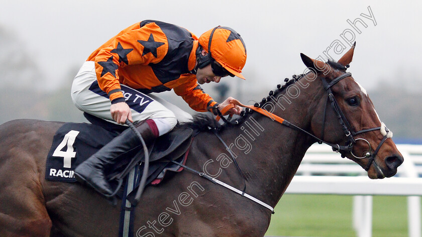 Put-The-Kettle-On-0006 
 PUT THE KETTLE ON (Aidan Coleman) wins The Racing Post #Responsiblegambling Arkle Trophy Trial Novices Chase
Cheltenham 17 Nov 2019 - Pic Steven Cargill / Racingfotos.com