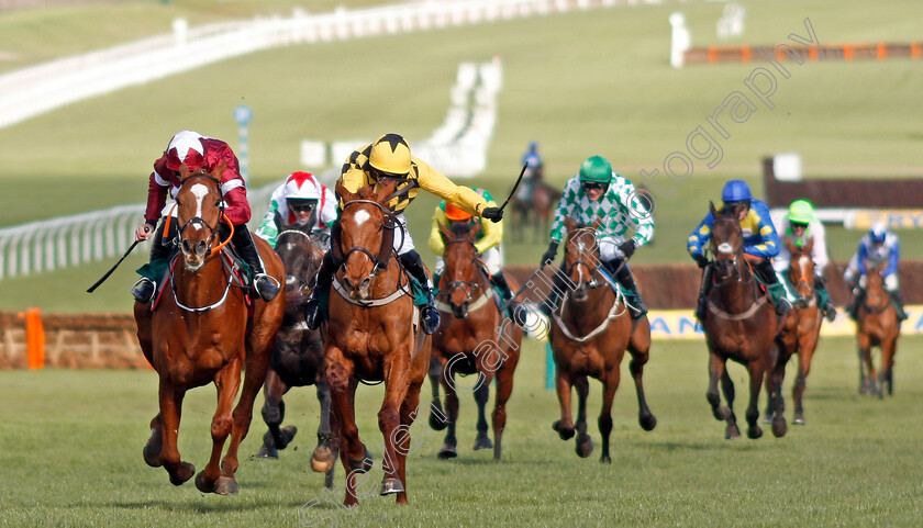 Samcro-0002 
 SAMCRO (left, Davy Russell) beats MELON (right) in The Marsh Novices Chase
Cheltenham 12 Mar 2020 - Pic Steven Cargill / Racingfotos.com