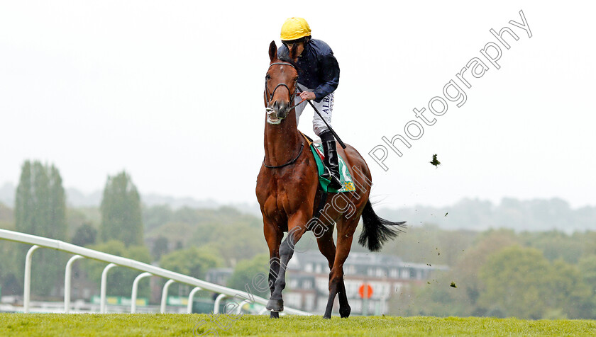 Crystal-Ocean-0001 
 CRYSTAL OCEAN (Ryan Moore) before winning The bet365 Gordon Richards Stakes Sandown 27 Apr 2018 - Pic Steven Cargill / Racingfotos.com