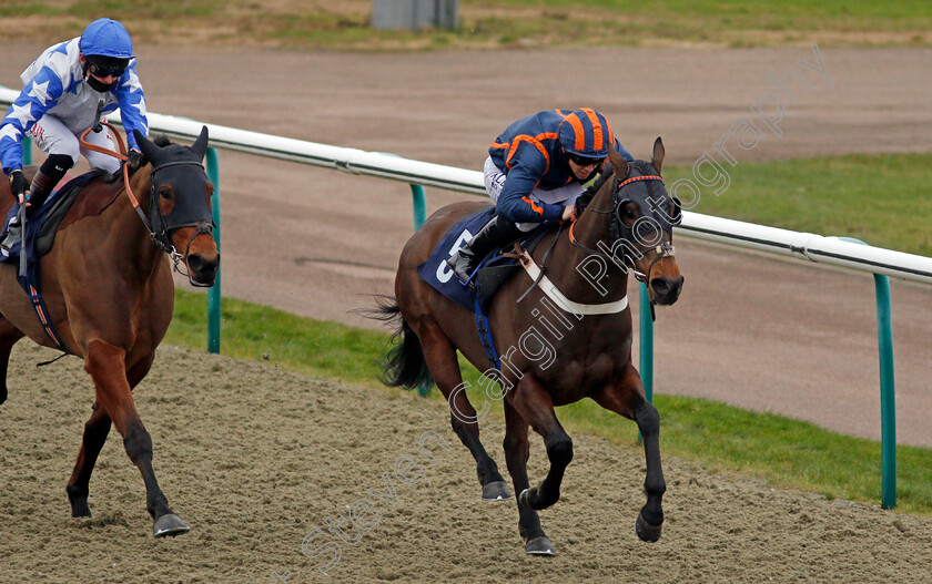 Torolight-0005 
 TOROLIGHT (Ben Curtis) beats MURHIB (left) in The Play 4 To Score At Betway Handicap
Lingfield 19 Feb 2021 - Pic Steven Cargill / Racingfotos.com