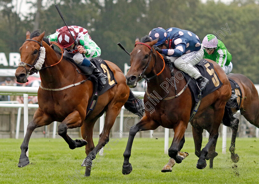 Mary-Of-Modena-0003 
 MARY OF MODENA (right, Ray Dawson) beats SOUL SEEKER (left) in The Turners Of Soham Handicap
Newmarket 5 Aug 2023 - Pic Steven Cargill / Racingfotos.com