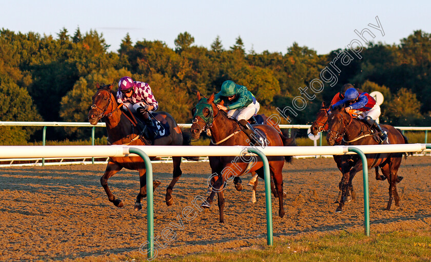 Seaforth-0001 
 SEAFORTH (Finley Marsh) beats GOOD LUCK CHARM (centre) in The Betway Apprentice Handicap
Lingfield 4 Aug 2020 - Pic Steven Cargill / Racingfotos.com