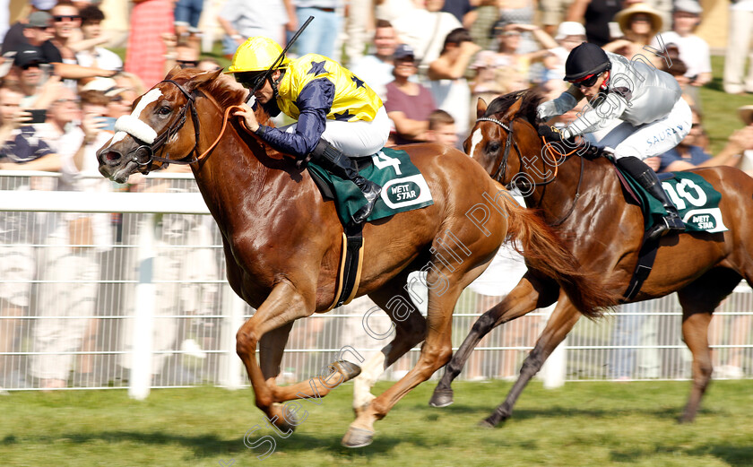 Alvorada-0003 
 ALVORADA (Rene Piechulek) wins The Preis Von Gestut Lunzen
Baden Baden 1 Sep 2024 - Pic Steven Cargill / Racingfotos.com