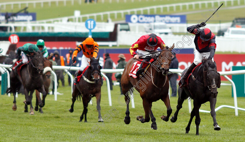 Relentless-Dreamer-0001 
 RELENTLESS DREAMER (right, Adam Wedge) beats COGRY (left) in The Matchbook Betting Exchange Handicap Chase
Cheltenham 27 Oct 2018 - Pic Steven Cargill / Racingfotos.com