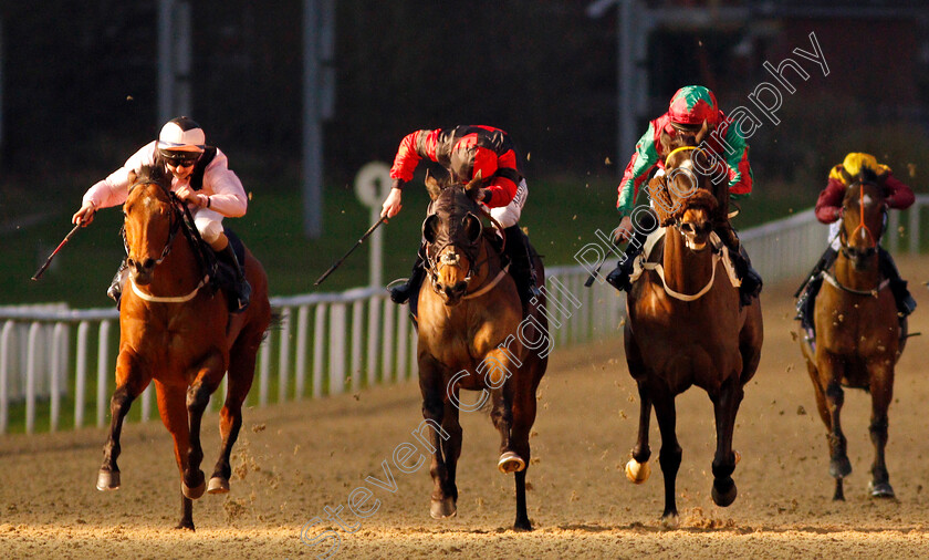 Traveller-0002 
 TRAVELLER (centre, Cam Hardie) beats AMOR FATI (left) and NOBLE ACCOUNT (right) in The Play 4 To Score At Betway Handicap Div1 
Wolverhampton 21 Feb 2020 - Pic Steven Cargill / Racingfotos.com