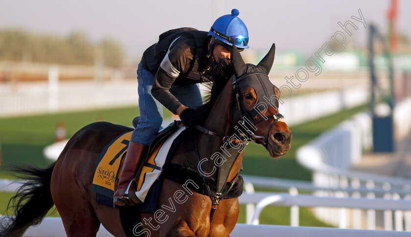 Jack-Darcy-0001 
 JACK DARCY training for The Neom Turf Cup
King Abdulaziz Racecourse, Saudi Arabia 21 Feb 2024 - Pic Steven Cargill / Racingfotos.com