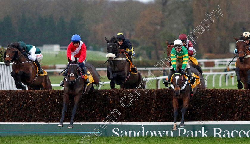 Jonbon-0007 
 JONBON (right, Nico de Boinville) with QUILIXIOS (left) in The Betfair Tingle Creek Chase
Sandown 7 Dec 2024 - Pic Steven Cargill / Racingfotos.com