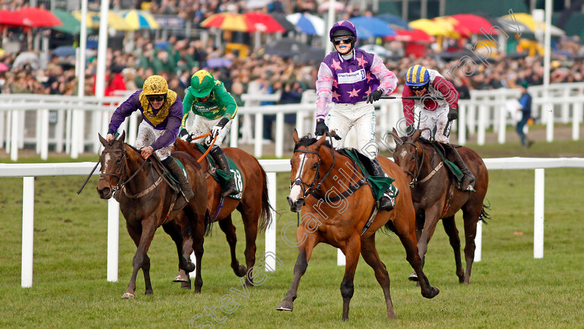 Mohaayed-0003 
 MOHAAYED (Bridget Andrews) wins The Randox Health County Handicap Hurdle Cheltenham 16 mar 2018 - Pic Steven Cargill / Racingfotos.com