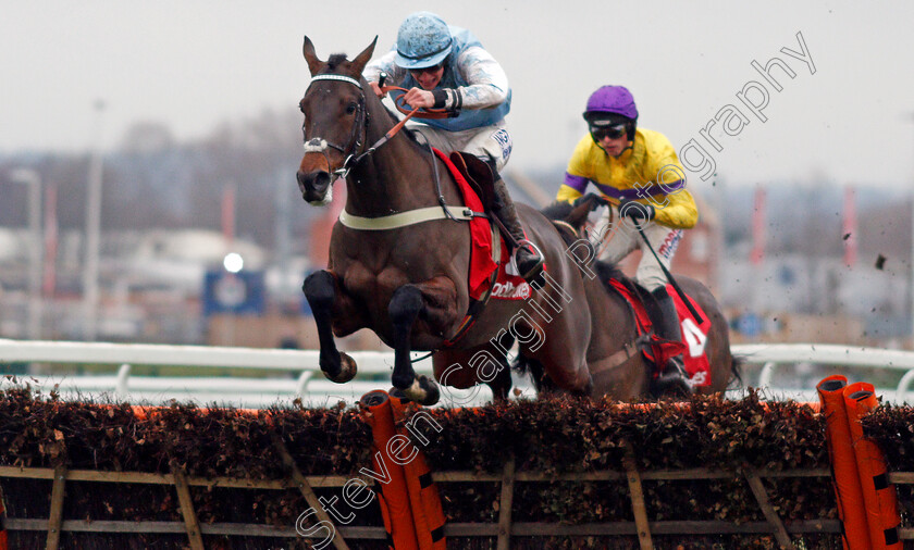 High-Bridge-0002 
 HIGH BRIDGE (Alex Ferguson) wins The Ladbrokes Intermediate Hurdle Newbury 2 Dec 2017 - Pic Steven Cargill / Racingfotos.com