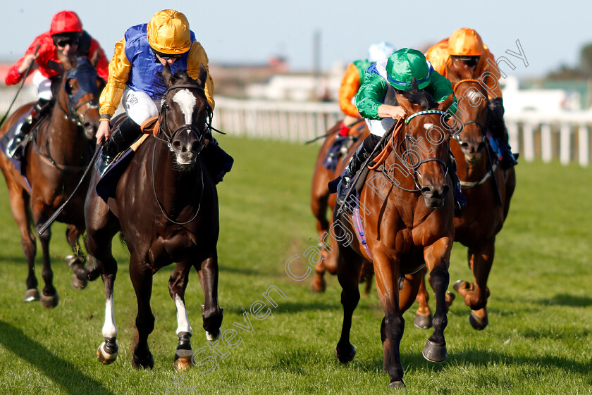 Arousing-0005 
 AROUSING (right, Tom Marquand) beats VILLE DE GRACE (left) in The British EBF Fillies Novice Stakes
Yarmouth 17 Sep 2020 - Pic Steven Cargill / Racingfotos.com