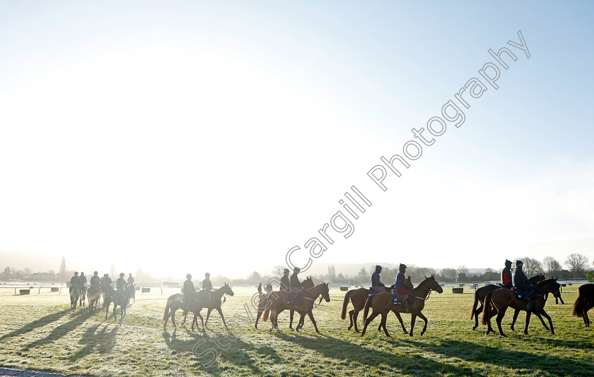 Cheltenham-0004 
 Horses trained by Gordon Elliott exercising on the eve of the Cheltenham Festival
Cheltenham 14 Mar 2022 - Pic Steven Cargill / Racingfotos.com