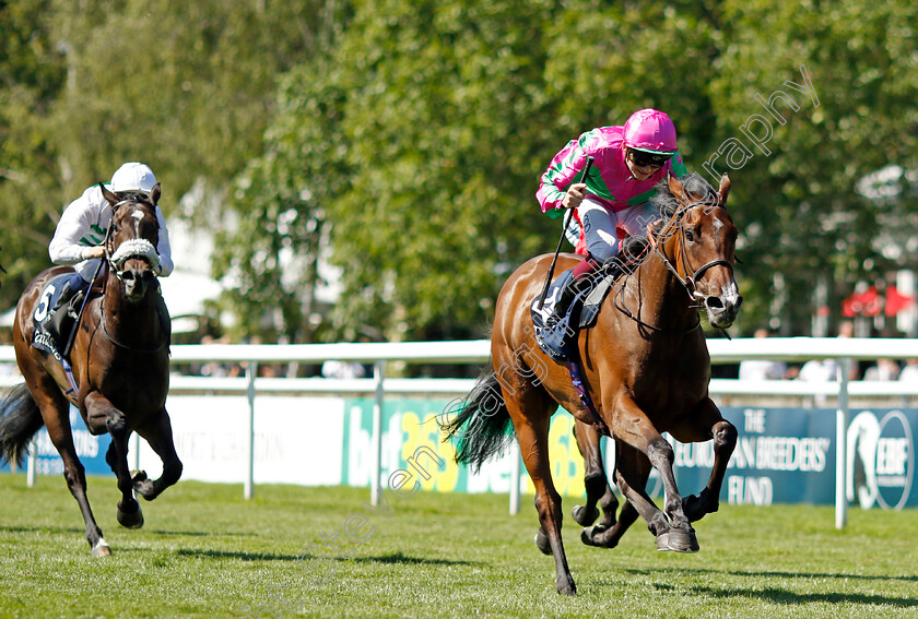 Prosperous-Voyage-0006 
 PROSPEROUS VOYAGE (Rob Hornby) wins The Tattersalls Falmouth Stakes
Newmarket 8 Jul 2022 - Pic Steven Cargill / Racingfotos.com