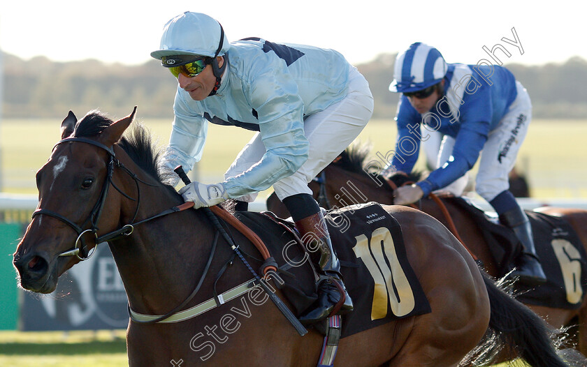 Sunday-Star-0005 
 SUNDAY STAR (Gerald Mosse) wins The Blandford Bloodstock Maiden Fillies Stakes Div1
Newmarket 29 Sep 2018 - Pic Steven Cargill / Racingfotos.com