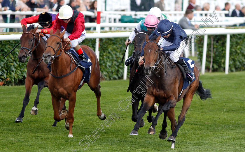 Fleeting-0002 
 FLEETING (right, Donnacha O'Brien) beats STAR TERMS (2nd left) in The William Hill May Hill Stakes
Doncaster 13 Sep 2018 - Pic Steven Cargill / Racingfotos.com