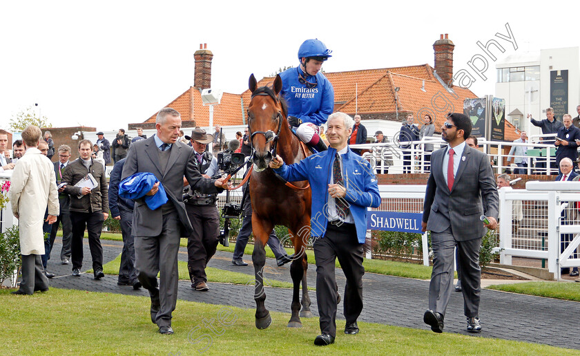 Benbatl-0005 
 BENBATL (Oisin Murphy) with Saeed Bin Suroor after The Shadwell Joel Stakes
Newmarket 27 Sep 2019 - Pic Steven Cargill / Racingfotos.com