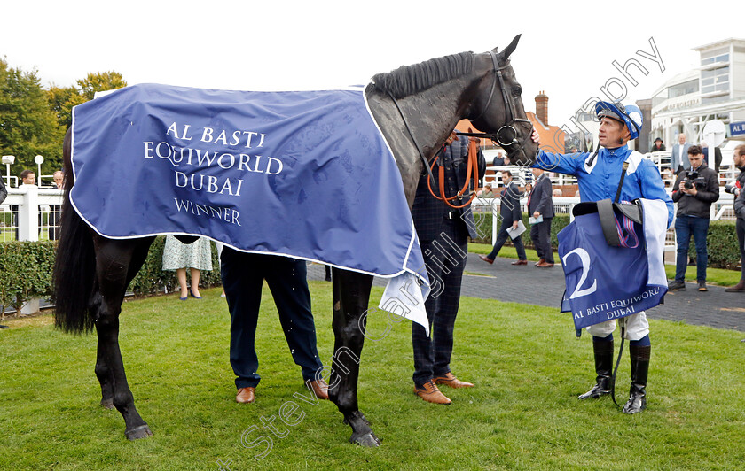 Mutasaabeq-0009 
 MUTASAABEQ (Jim Crowley) winner of The Al Basti Equiworld Dubai Joel Stakes
Newmarket 23 Sep 2022 - Pic Steven Cargill / Racingfotos.com