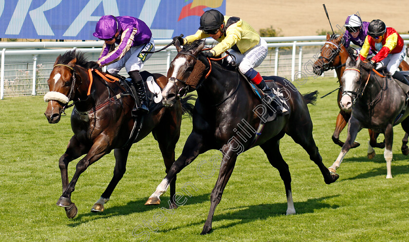 Tatterstall-0003 
 TATTERSTALL (left, Connor Beasley) beats MISS ATTITUDE (right) in The Coral Racing Club Handicap
Goodwood 30 Jul 2024 - Pic Steven Cargill / racingfotos.com