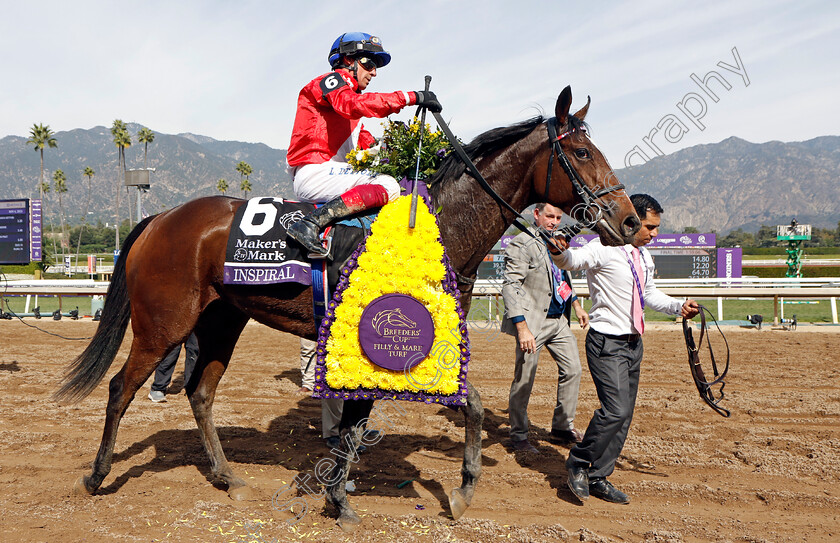 Inspiral-0011 
 INSPIRAL (Frankie Dettori) winner of The Breeders' Cup Filly & Mare Turf
Santa Anita 4 Nov 2023 - Pic Steven Cargill / Racingfotos.com