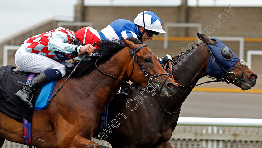 Master-The-Stars-0004 
 MASTER THE STARS (left, Mark Crehan) beats GOOD BIRTHDAY (right, Silvestre De Sousa) in The Betfair Exchange Handicap
Newmarket 14 May 2021 - Pic Steven Cargill / Racingfotos.com