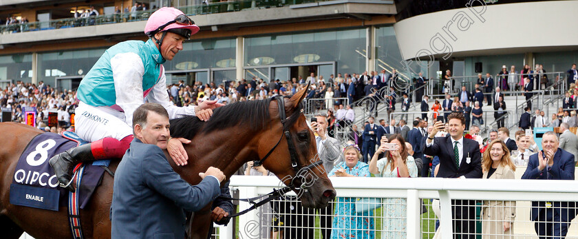 Enable-0019 
 ENABLE (Frankie Dettori) after winning The King George VI and Queen Elizabeth Stakes
Ascot 27 Jul 2019 - Pic Steven Cargill / Racingfotos.com