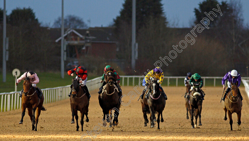 Traveller-0001 
 TRAVELLER (2nd lefr, Cam Hardie) wins The Play 4 To Score At Betway Handicap Div1 
Wolverhampton 21 Feb 2020 - Pic Steven Cargill / Racingfotos.com