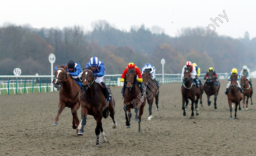 Dawaam-0005 
 DAWAAM (Jim Crowley) beats KHUZAAM (left) in The Ladbrokes Bet £5 Get £20 EBF Novice Stakes
Lingfield 20 Nov 2018 - Pic Steven Cargill / Racingfotos.com