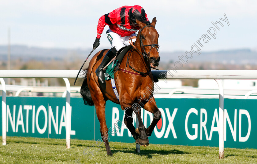 Ahoy-Senor-0006 
 AHOY SENOR (Derek Fox) wins The Doom Bar Sefton Novices Hurdle
Aintree 9 Apr 2021 - Pic Steven Cargill / Racingfotos.com