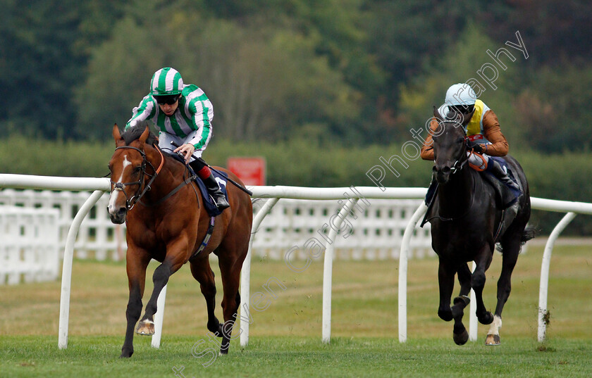 Balavad-0003 
 BALAVAD (Shane Kelly) beats MENAI BRIDGE (right) in The Betway Nursery
Lingfield 14 Aug 2020 - Pic Steven Cargill / Racingfotos.com