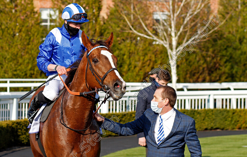 Khuzaam-0005 
 KHUZAAM (Jack Mitchell) after The Bombardier All-Weather Mile Championships Conditions Stakes
Lingfield 2 Apr 2021 - Pic Steven Cargill / Racingfotos.com