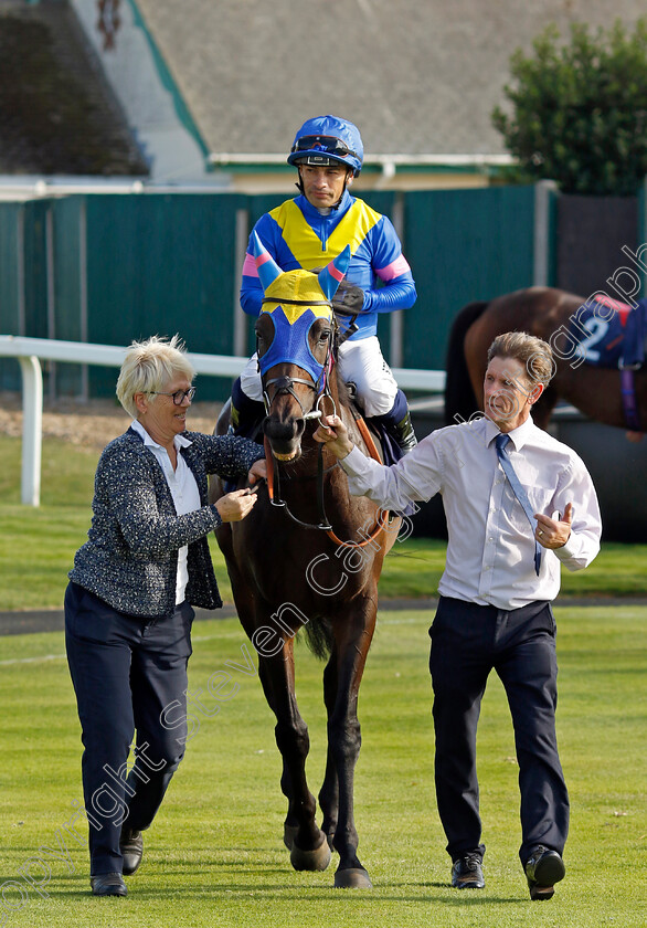 Sound-Angela-0006 
 SOUND ANGELA (Silvestre de Sousa) winner of The EBF Stallions John Musker Fillies Stakes
Yarmouth 18 Sep 2024 - Pic Steven Cargill / Racingfotos.com