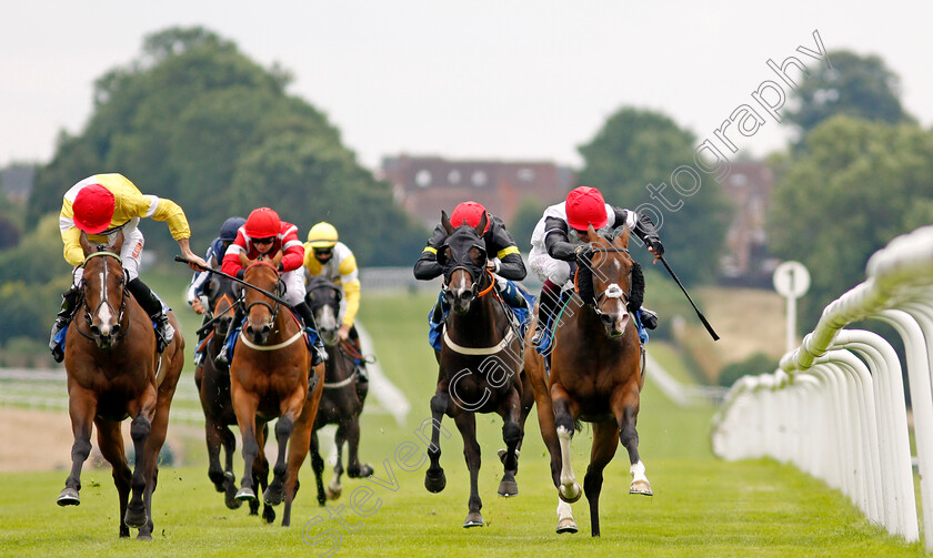 Merry-Secret-0003 
 MERRY SECRET (right, Oisin Murphy) beats MCGIVERN (left) in The Leicester Racecourse Ideal Civil Ceremony Venue Selling Stakes
Leicester 15 Jul 2021 - Pic Steven Cargill / Racingfotos.com