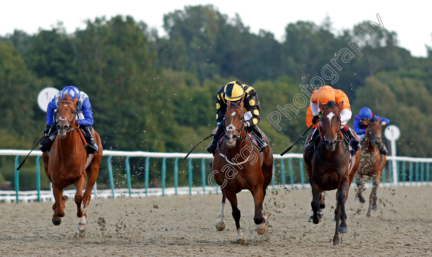 Ravens-Ark-0003 
 RAVENS ARK (left, Charlie Bennett) beats DERRY BOY (centre) and SWEET CHARITY (right) in The Play 4 To Win At Betway Handicap Div2
Lingfield 5 Aug 2020 - Pic Steven Cargill / Racingfotos.com