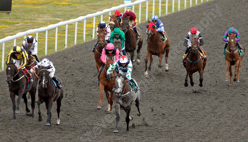 Galileo-Silver-0003 
 GALILEO SILVER (centre, Jim Crowley) beats ZZORO (2nd left) and GET BACK GET BACK (left) in The 32Red Handicap
Kempton 10 Jul 2019 - Pic Steven Cargill / Racingfotos.com