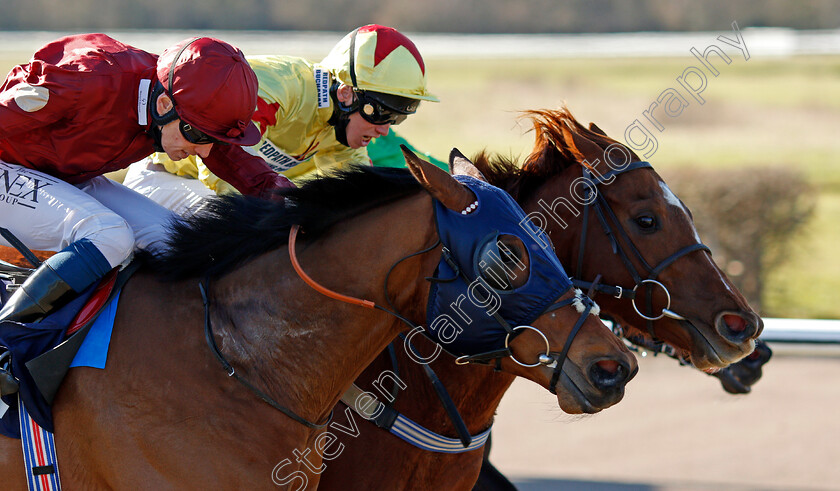 French-Minstrel-0008 
 FRENCH MINSTREL (nearside, Callum Shepherd) beats LIBBRETTA (farside) in The Betway Casino Handicap
Lingfield 26 Feb 2021 - Pic Steven Cargill / Racingfotos.com