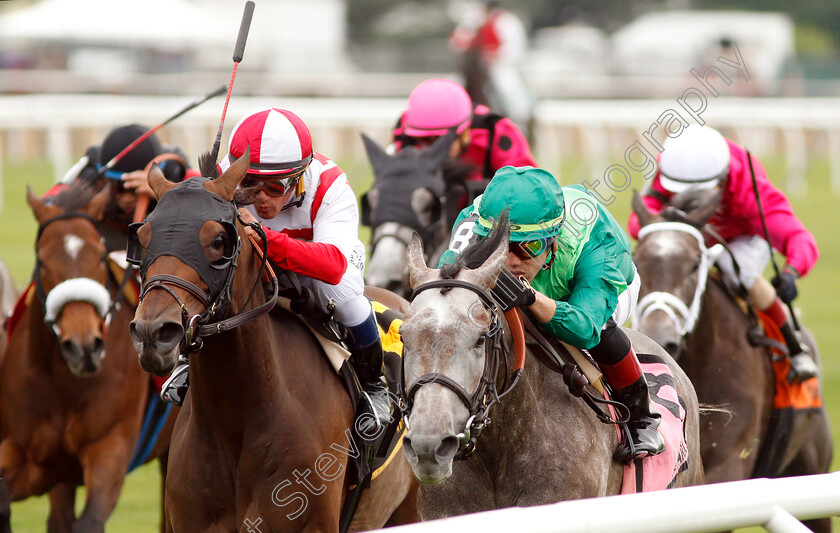 Homerique-0006 
 HOMERIQUE (right, Irad Ortiz) beats COMPETITIONOFIDEAS (left) in The New York Stakes
Belmont Park USA, 7 Jun 2019 - Pic Steven Cargill / Racingfotos.com