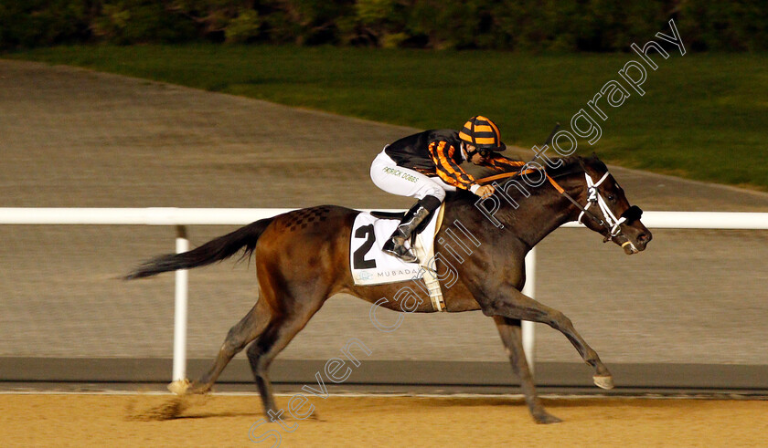 Kimbear-0003 
 KIMBEAR (Pat Dobbs) wins The CEPSA Energy Cup Handicap Meydan 18 Jan 2018 - Pic Steven Cargill / Racingfotos.com