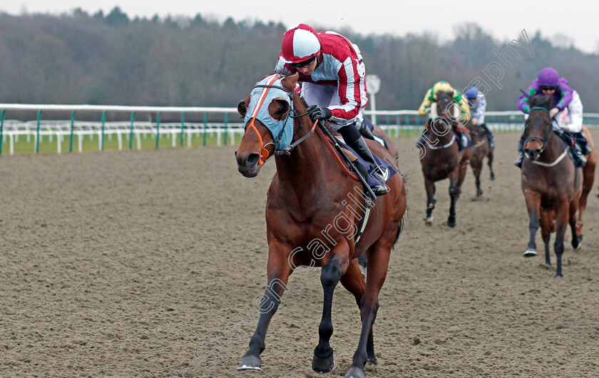 Karam-Albaari-0005 
 KARAM ALBAARI (Martin Harley) wins The Betway Handicap Div1 Lingfield 13 Jan 2018 - Pic Steven Cargill / Racingfotos.com