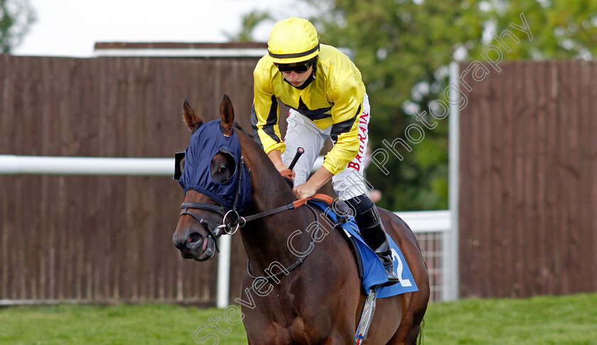 Muhalhel-0001 
 MUHALHEL (Tom Marquand) winner of The Larsen Building Products Claiming Stakes
Leicester 1 Jun 2021 - Pic Steven Cargill / Racingfotos.com