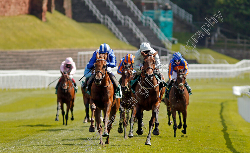 Dubai-Fountain-0004 
 DUBAI FOUNTAIN (right, Franny Norton) beats ZEYAADAH (left) in The Weatherbys ePassport Cheshire Oaks
Chester 5 May 2021 - Pic Steven Cargill / Racingfotos.com