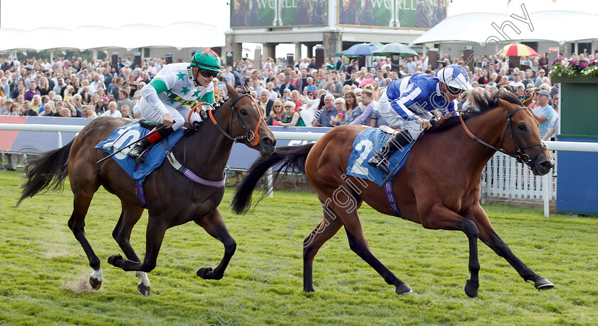 Well-Done-Fox-0005 
 WELL DONE FOX (Jim Crowley) beats DEIA GLORY (left) in The Julia Graves Roses Stakes
York 25 Aug 2018 - Pic Steven Cargill / Racingfotos.com