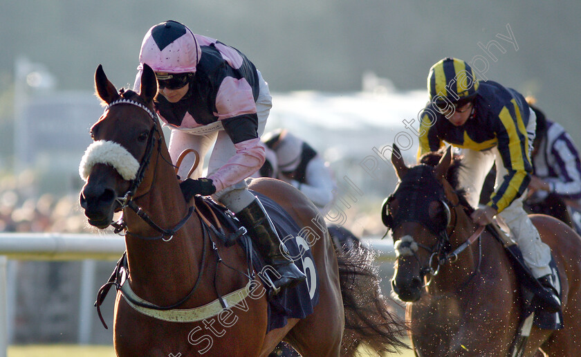 Overtrumped-0006 
 OVERTRUMPED (Hayley Turner) wins The Fly London Southend Airport To Prague Handicap
Newmarket 10 Aug 2018 - Pic Steven Cargill / Racingfotos.com