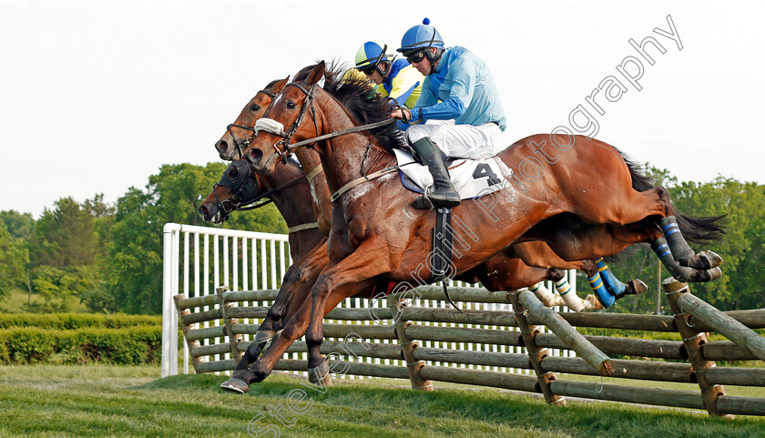 Plated-0005 
 PLATED (Jack Doyle) wins The Mason Houghton Memorial Timber Steeplechase, Percy Warner Park, Nashville 12 May 2018 - Pic Steven Cargill / Racingfotos.com