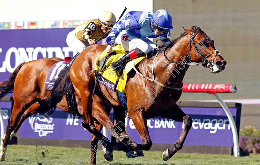 Magnum-Force-0002 
 MAGNUM FORCE (Colin Keane) wins the Breeders' Cup Juvenile Turf Sprint
Del Mar USA 1 Nov 2024 - Pic Steven Cargill / Racingfotos.com