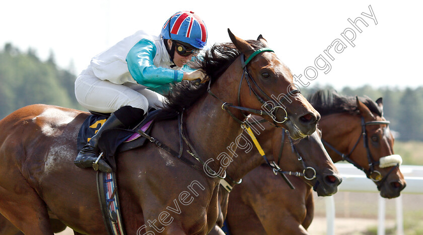 Nastenka-0003 
 NASTENKA (Jane Elliott) wins The Women Jockeys' World Cup Leg4
Bro Park Sweden 30 Jun 2019 - Pic Steven Cargill / Racingfotos.com